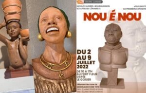 Guadeloupe. Expo : Nicole Favières-Bourguignon : ”Le NOU Gwadloupéyen“  est une quête que l’on retrouve dans toutes mes sculptures