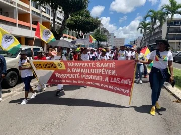 Mobilisation des travailleur guadeloupéens pour ce 1 mai 2023