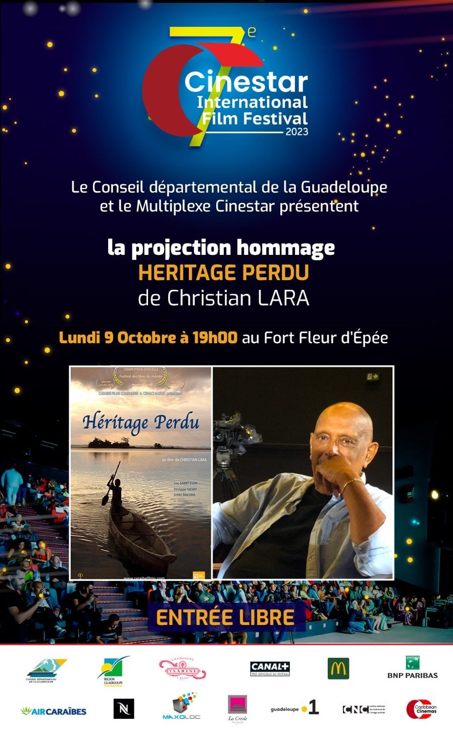 Le conseil départemental de la Guadeloupe et le Cinéstar présente Heritage Perdu